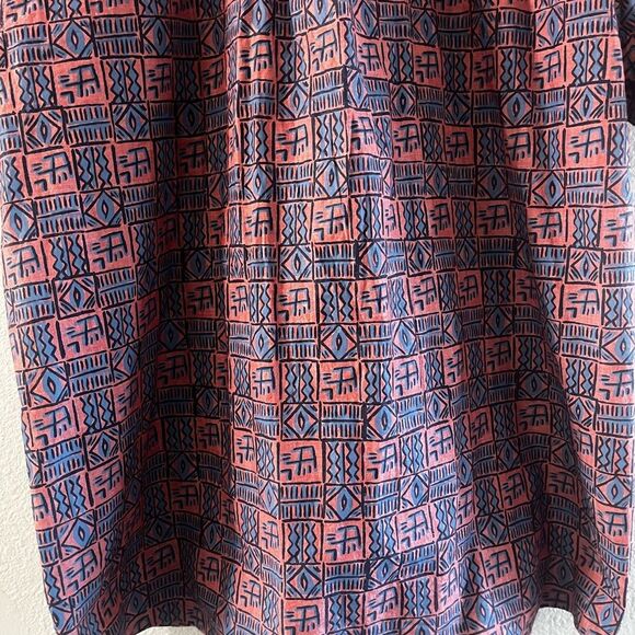 Vintage Solaris Outdoors Men's Shirt SZ XL Fun Design (pink/blue) 80s - Picture 13 of 15